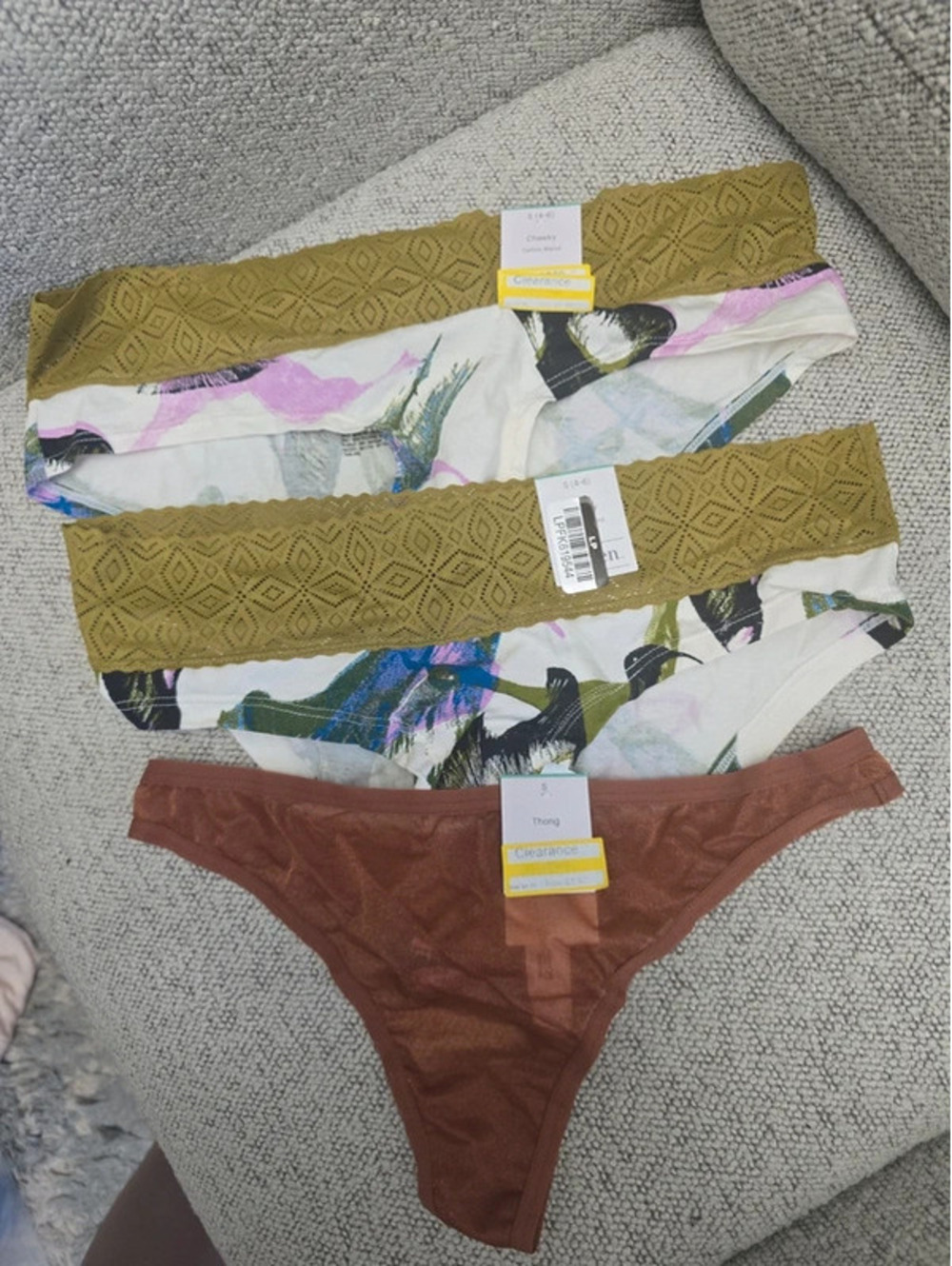 Women's small brand new underwear. From target item, 1252 bin 23